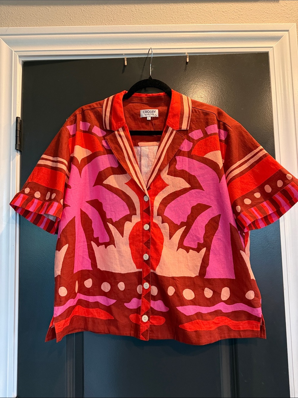 Crosby Iker top in Mexico City print